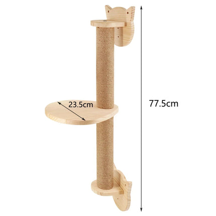 Wall-mounted Cat Climbing