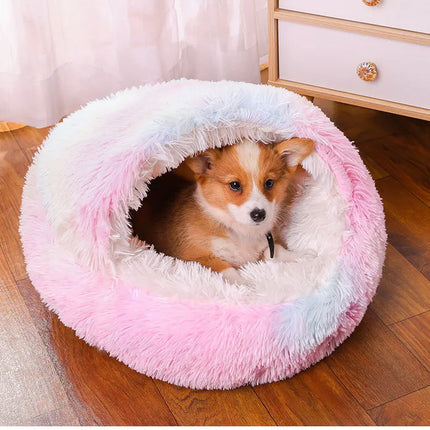 Plush Pet Cat Bed