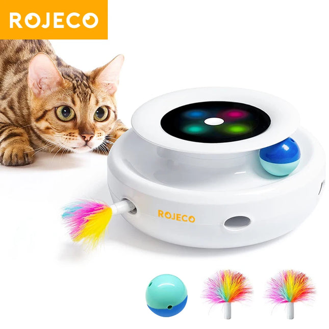 ROJECO 2 in 1 Smart Cat Toy
