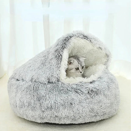Plush Pet Cat Bed