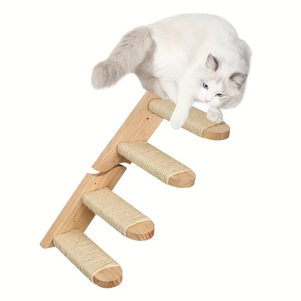 Wall-mounted Cat Climbing