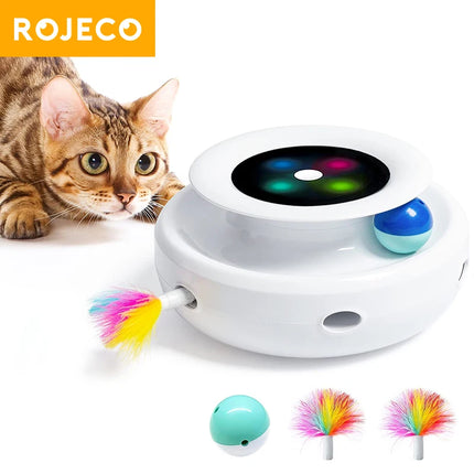 ROJECO 2 in 1 Smart Cat Toy