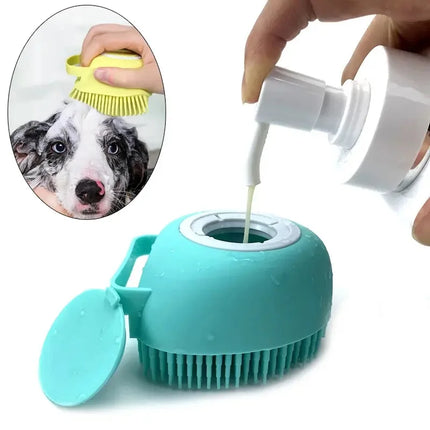Bathroom Dog Bath Washing Massage Gloves Brush