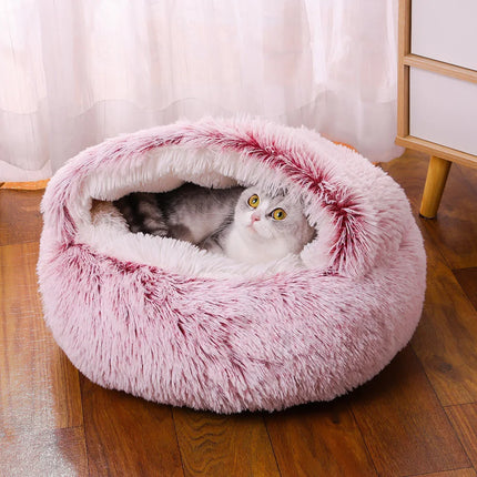 Plush Pet Cat Bed