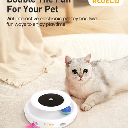 ROJECO 2 in 1 Smart Cat Toy