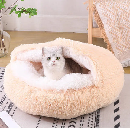 Plush Pet Cat Bed