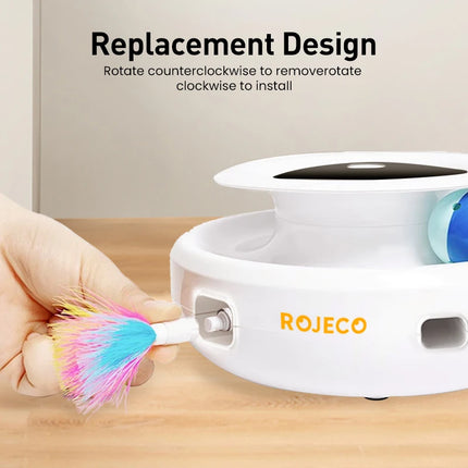 ROJECO 2 in 1 Smart Cat Toy