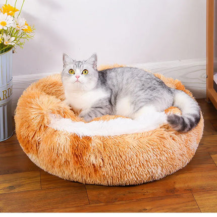Plush Pet Cat Bed